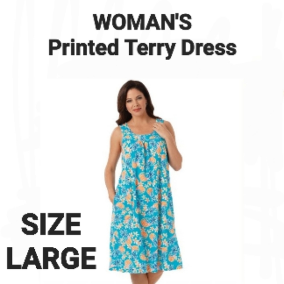Dresses & Skirts - Printed Terry Dress